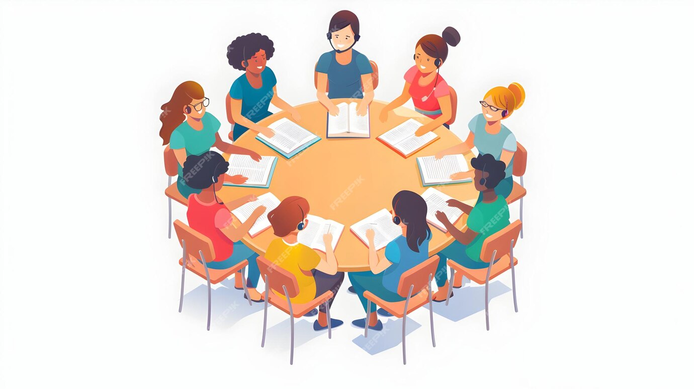 صورة تمثل اللجان الطلابية والعمل الجماعي