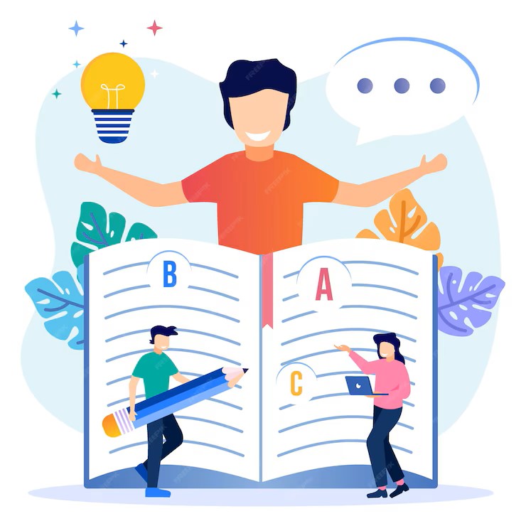 صورة تمثل المرشد التربوي وهو يتحدث مع طالب